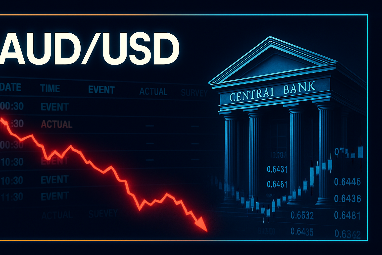 AUD/USD Faces Pressure at **1.4291** Amid Central Bank Divergence